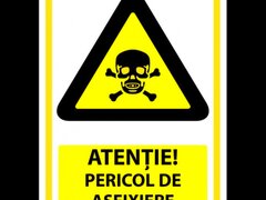 Indicator de securitate atentie pericol de asfixiere