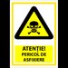 Indicator de securitate atentie pericol de asfixiere